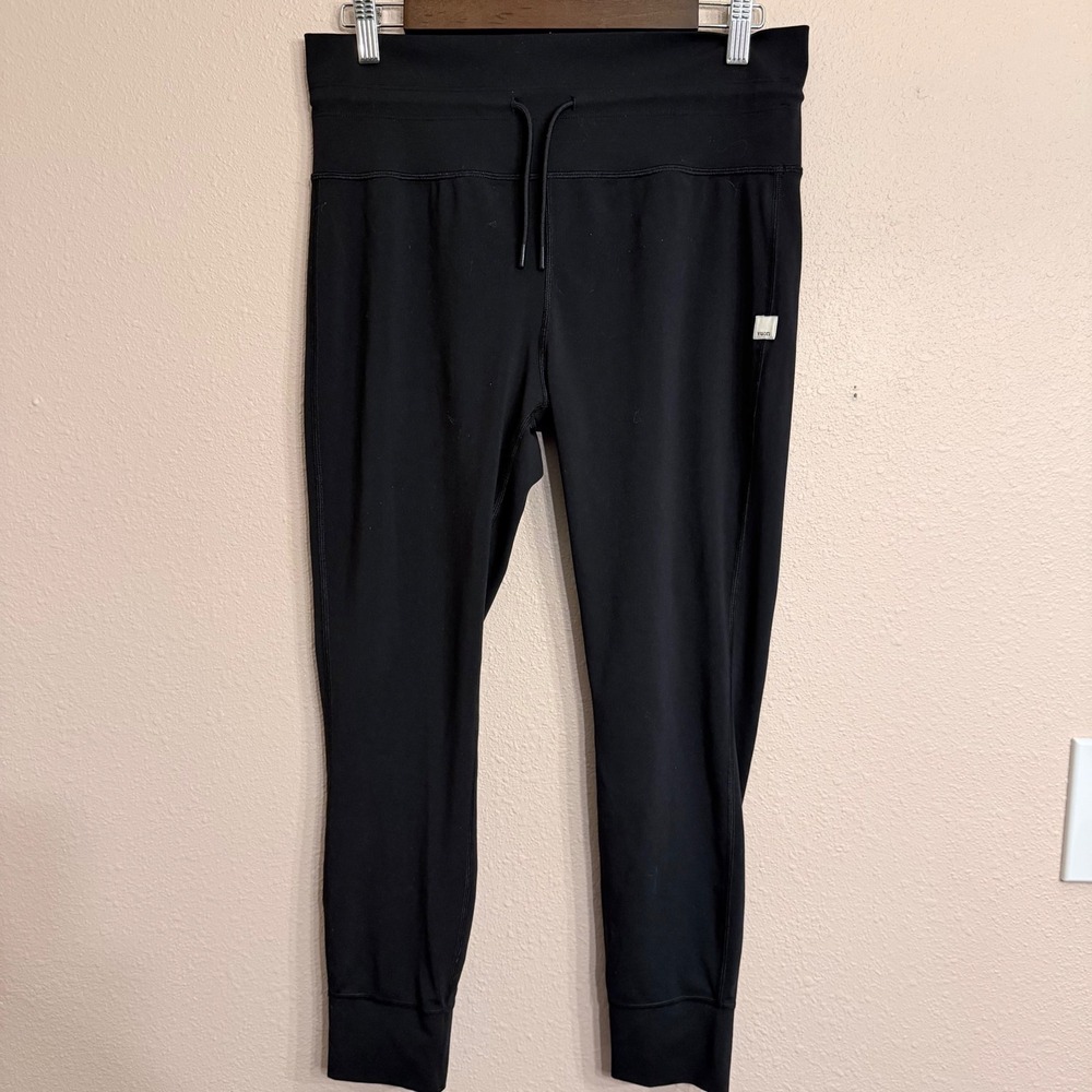Vuori Performance Daily Leggings Black Drawstring Tapered Sweatpants VW323 XL
